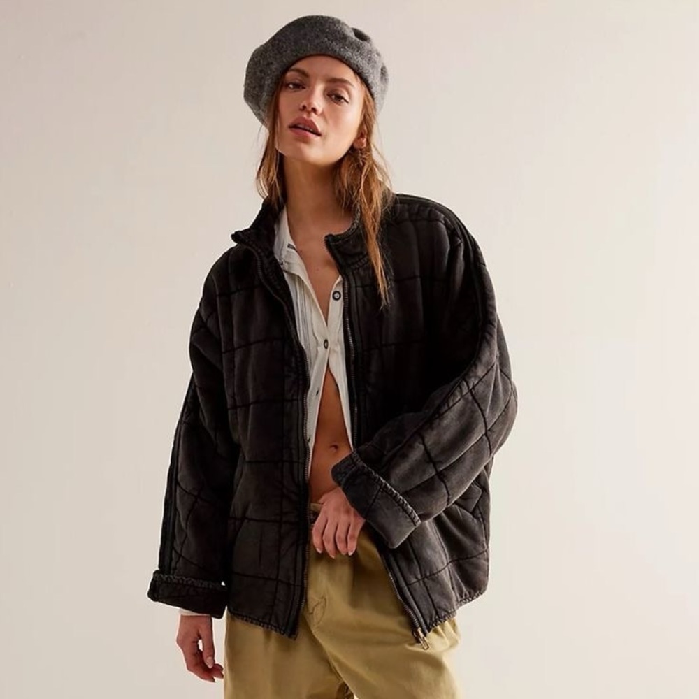 Free People | Quilted Dolman Knit Jacket